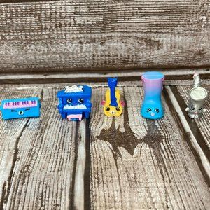 Lot of 5 SHOPKINS Figures Toys No Duplicates Music & Fashion Spree